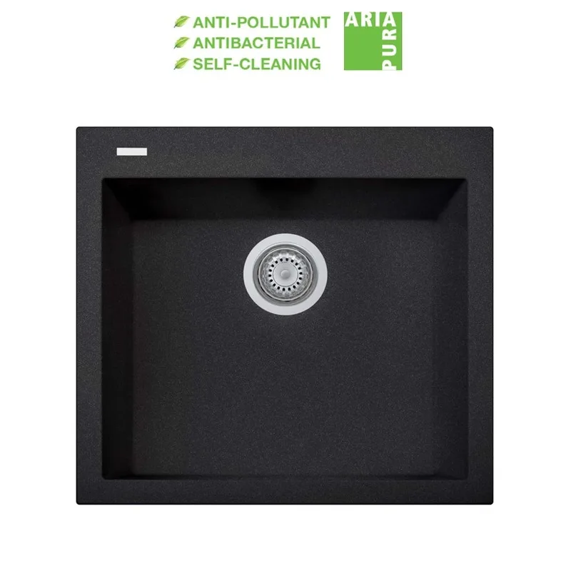 Geo-Ceram ON5610 Granite Sink Black