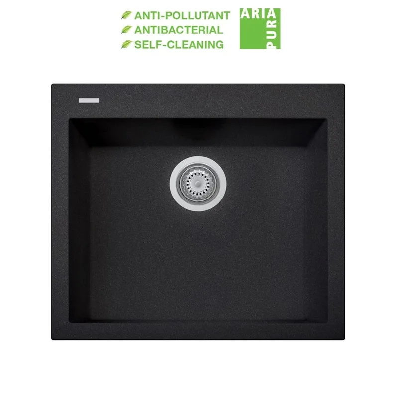 Geo-Ceram ON6010 Granite Sink Black