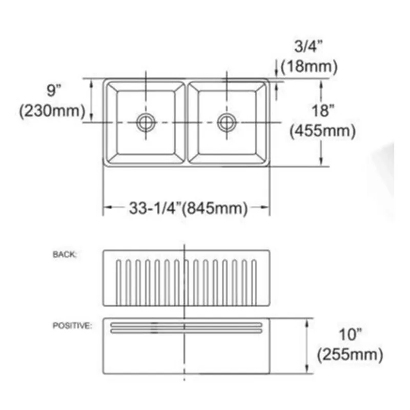 Glasgow Double Bowl Farmhouse Sink