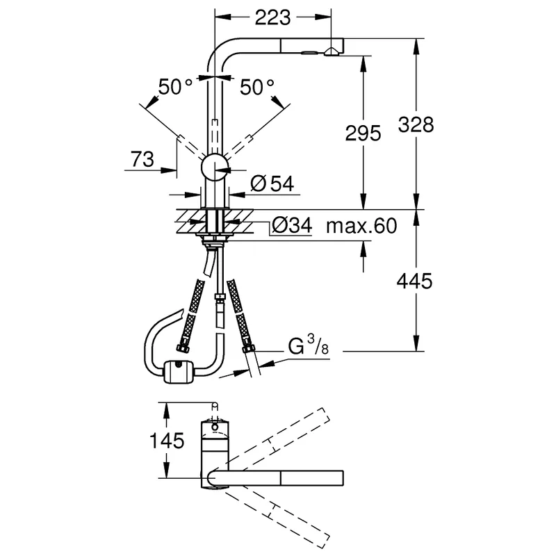 Grohe 302740000 Minta Sink Mixer