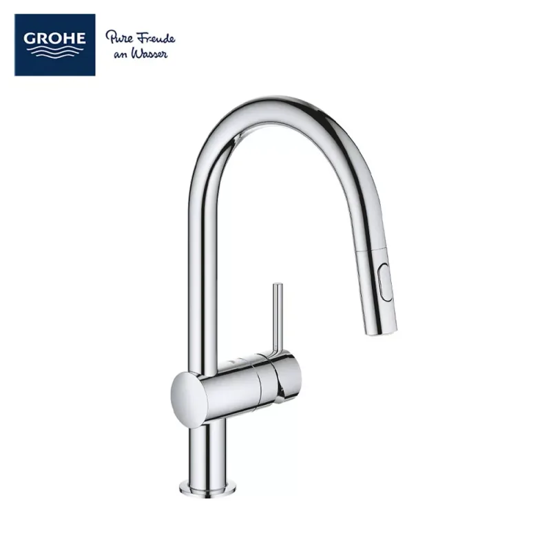 Grohe 32321002 Minta C-Spout Chrome Sink Mixer