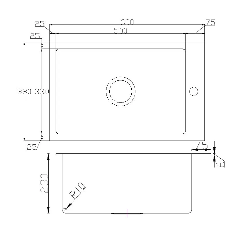 KG-TS603823 316 Stainless Steel Sink