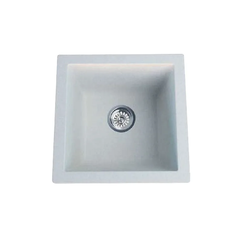KS-LKW-4242L-W Granite Kitchen Sink (White)