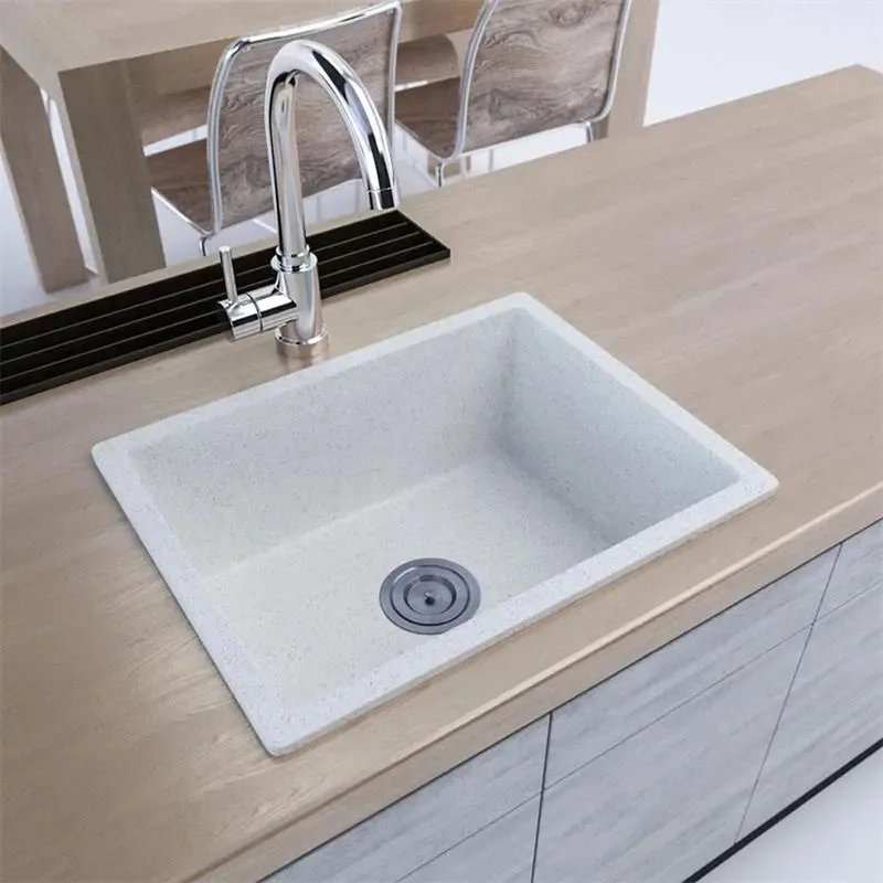 KS-LKW-5542L-W Granite Kitchen Sink (White)