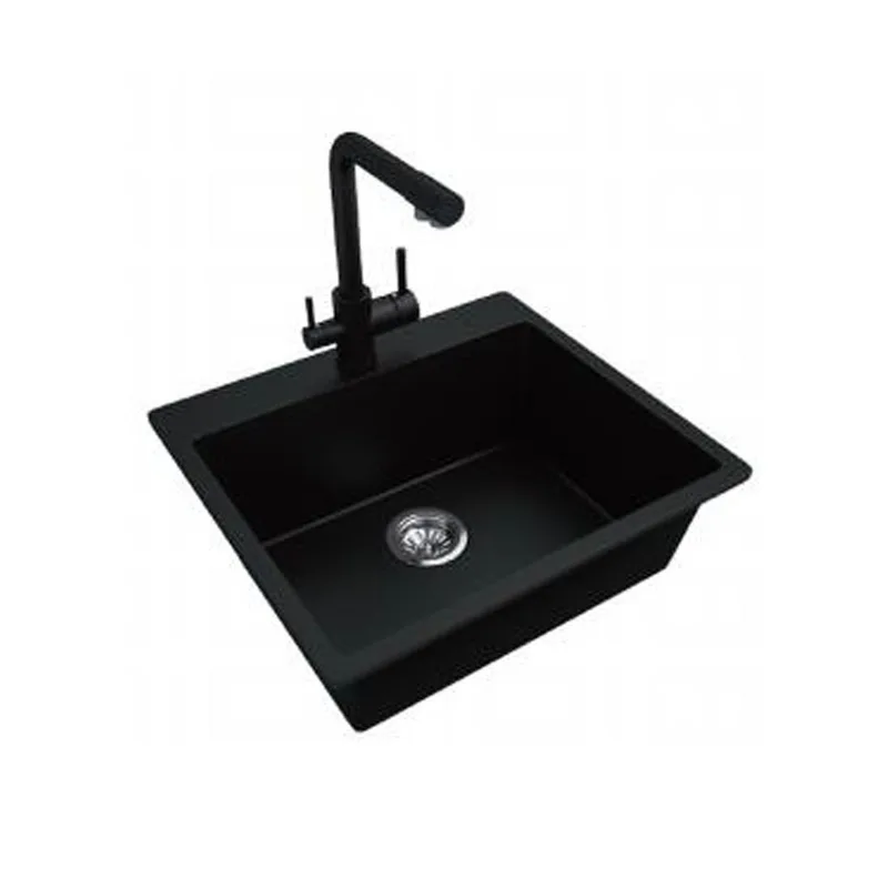 KS-LKW-5549A-B Granite Kitchen Sink (Black)