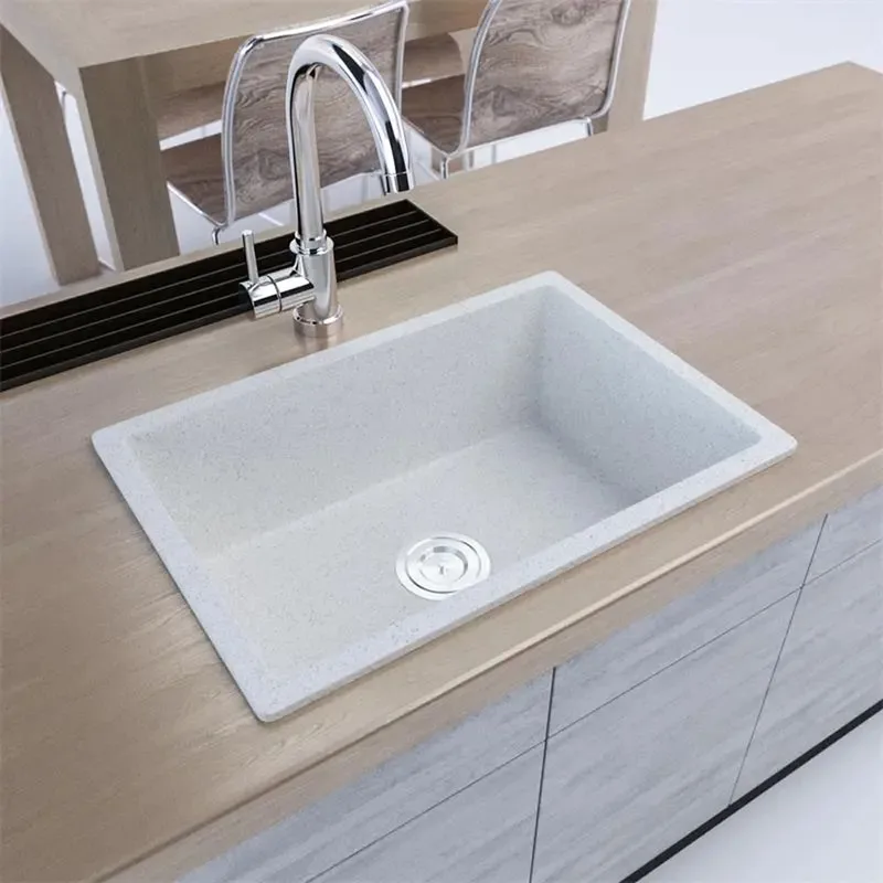 KS-LKW-6042L-W Granite Kitchen Sink (White)
