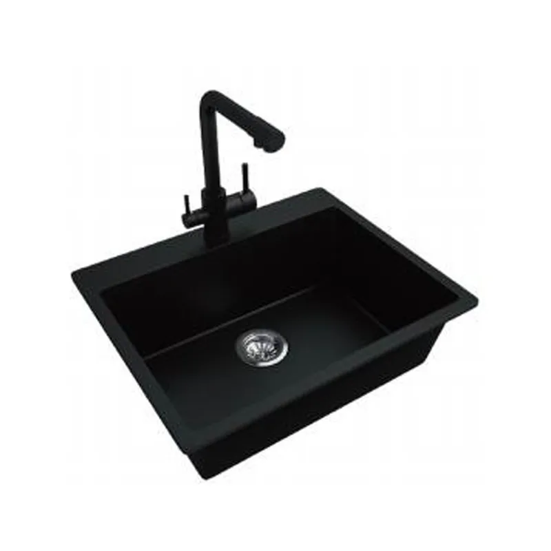 KS-LKW-6049A-BLK Granite Kitchen Sink (Black)
