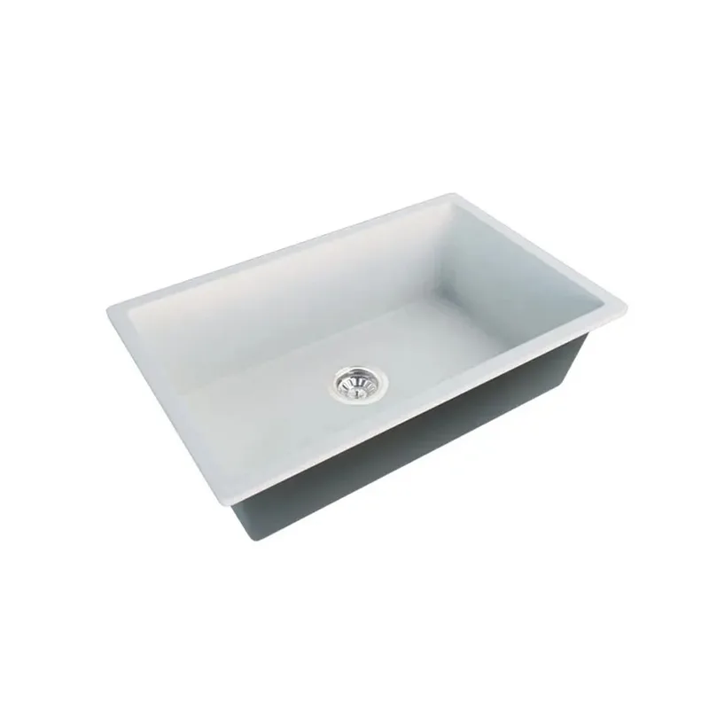 KS-LKW-6844L-W Granite Kitchen Sink (White)