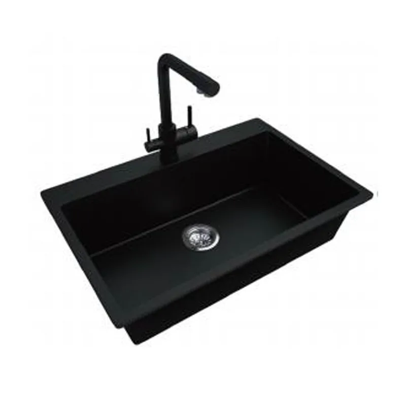 KS-LKW-7349A-B Granite Kitchen Sink (Black)