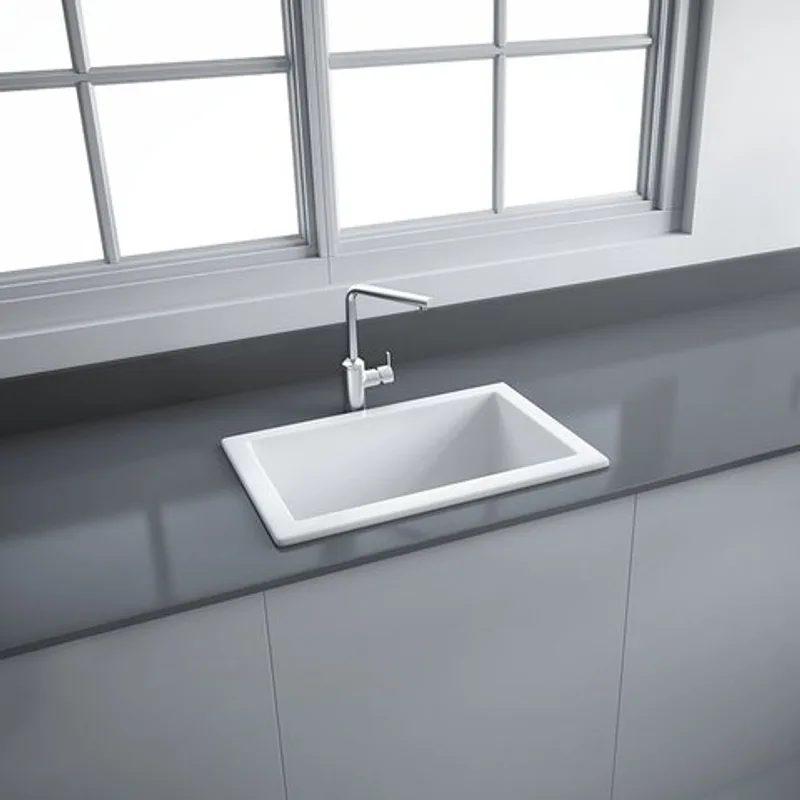 LS3 Fireclay Ceramic Laboratory Sink