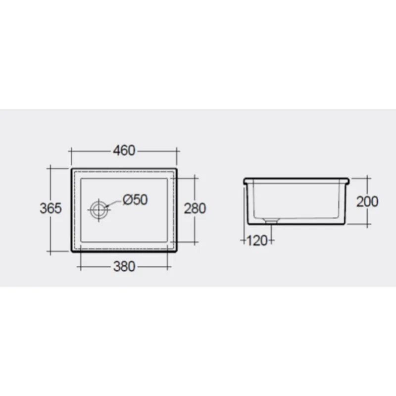 LS4 Fireclay Ceramic Laboratory Sink