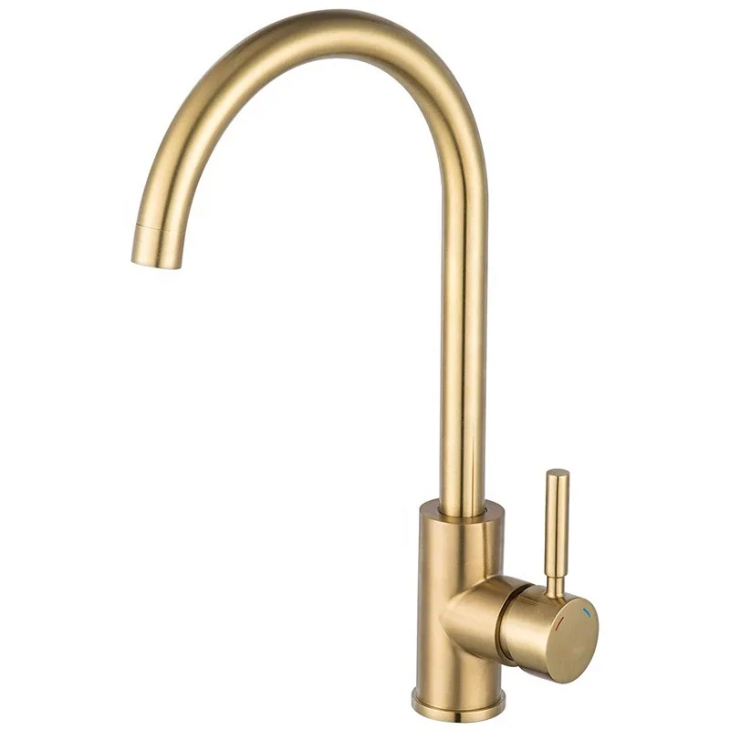 Luxes IN-H3008A-BGOLD Brushed Gold Sink Mixer