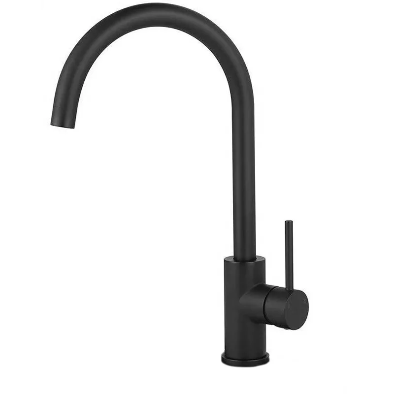 Luxes IN-H3008A-BLACK Matt Black Sink Mixer