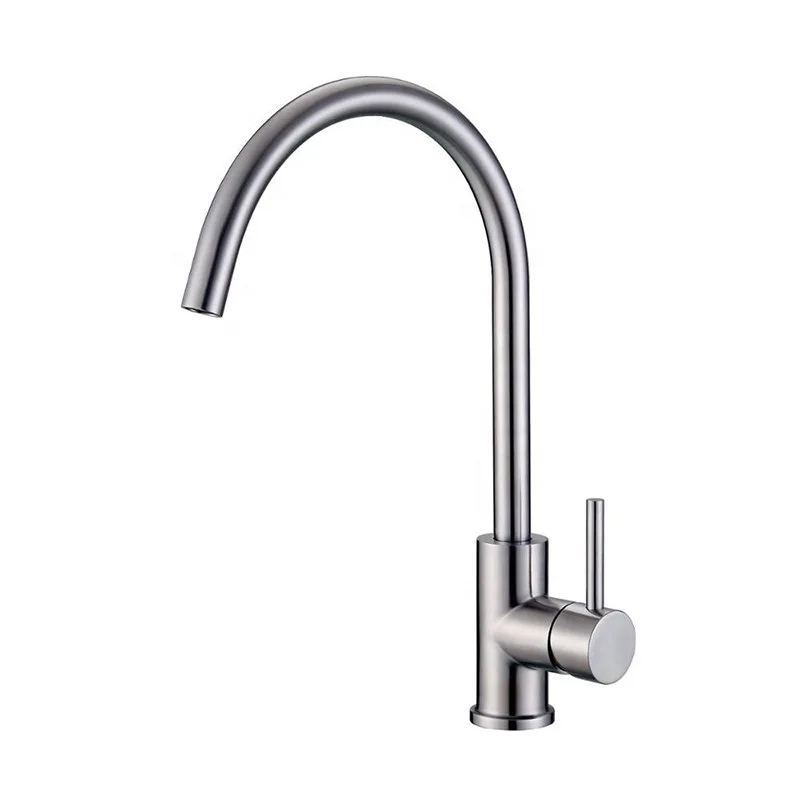 Luxes IN-H3008A Brushed Stainless Steel Sink Mixer