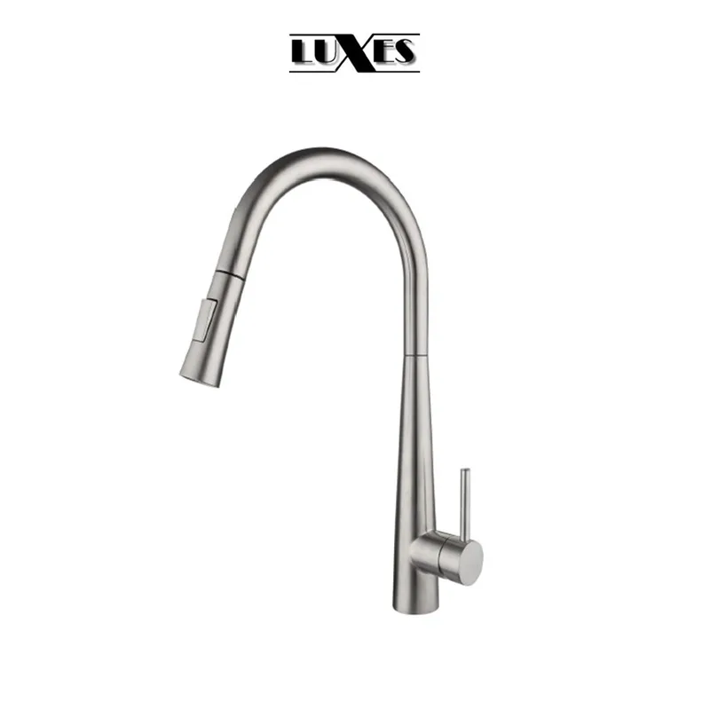 Luxes ORI-9001CP Stainless Steel Pull-Out Sink Mixer (Chrome Finish)