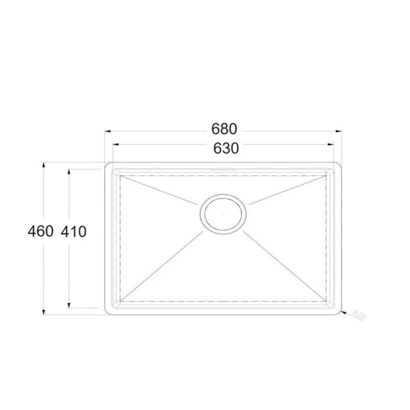 Monic HOT-680 Stainless Steel Sink