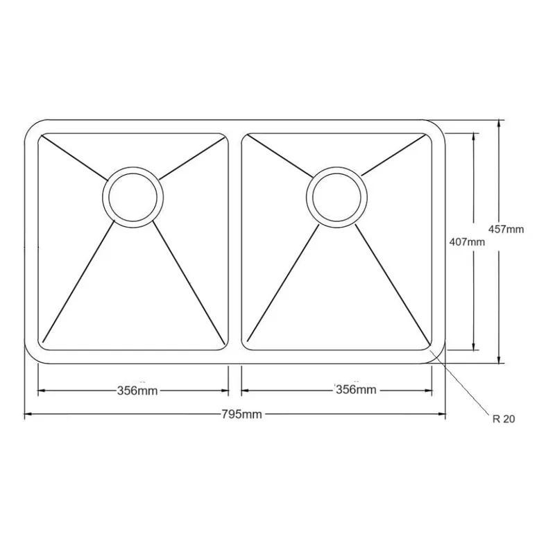 Monic HOT-795 Stainless Steel Sink
