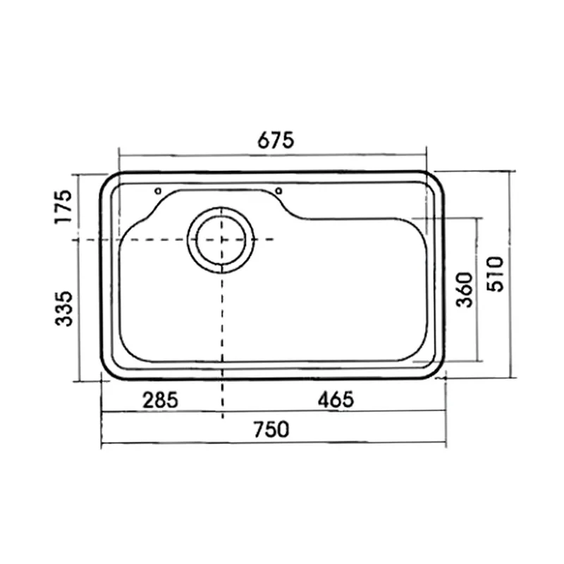 Monic K-750 Korean Kitchen Sink
