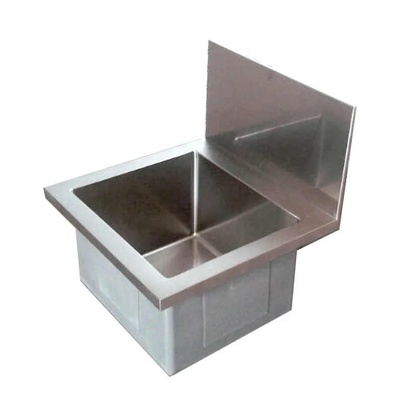 Monic L-560-BS Lay-On Wall-Mounted Square Sink