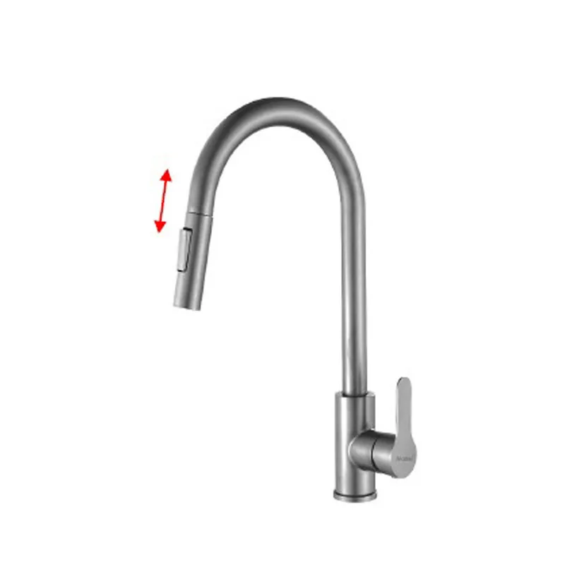 Nobel VS-4021-SS Stainless Steel Pull-Out Sink Mixer (Matt)