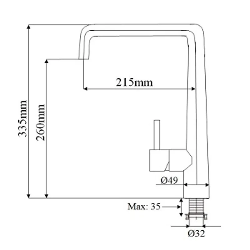 NTL 1843 Sink Mixer (Brushed Nickel)