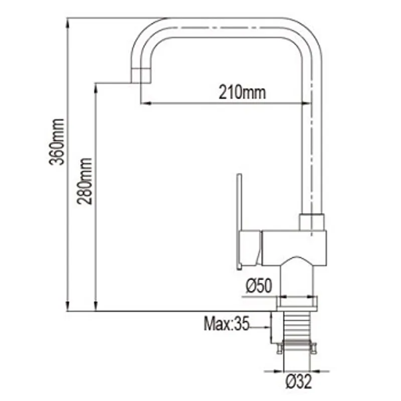 NTL 2003 SS Sink Mixer