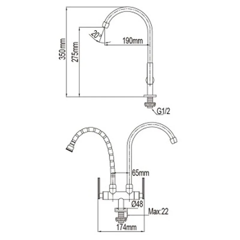 NTL 3025-C-S Sink Tap