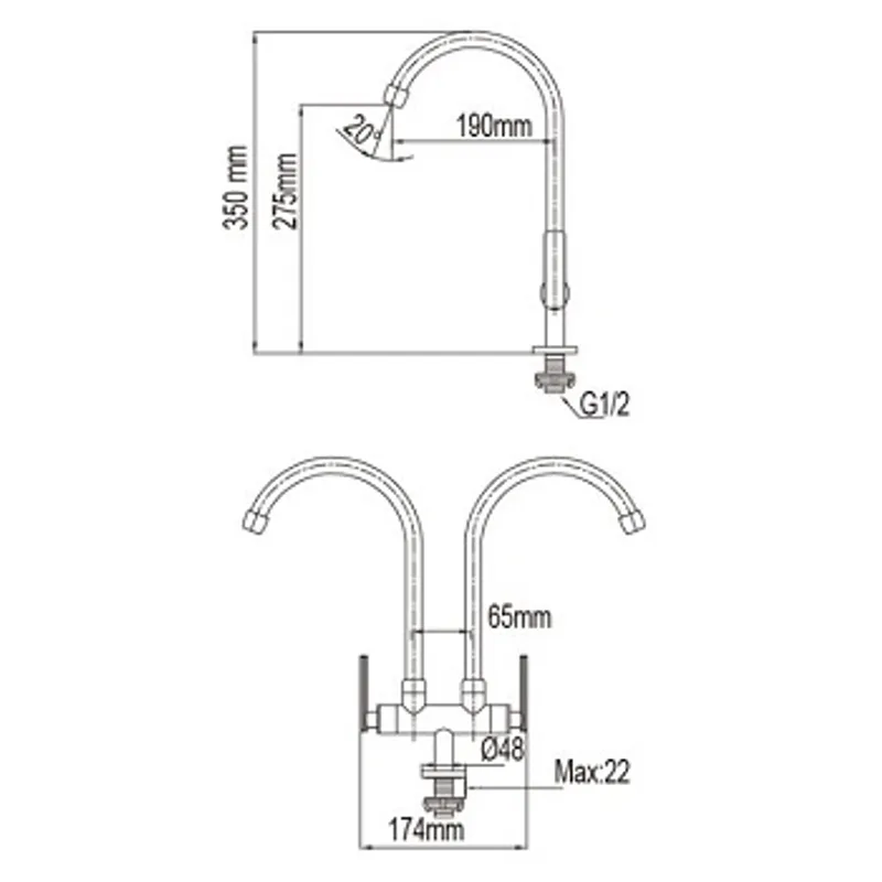 NTL 3025-C Sink Tap