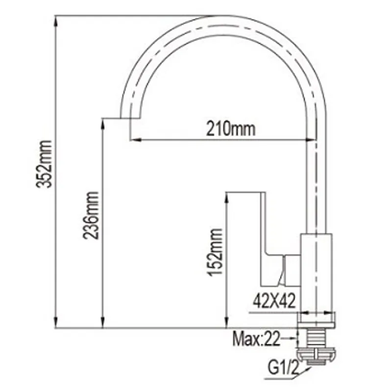 NTL 5003-C Sink Tap Brushed Nickel
