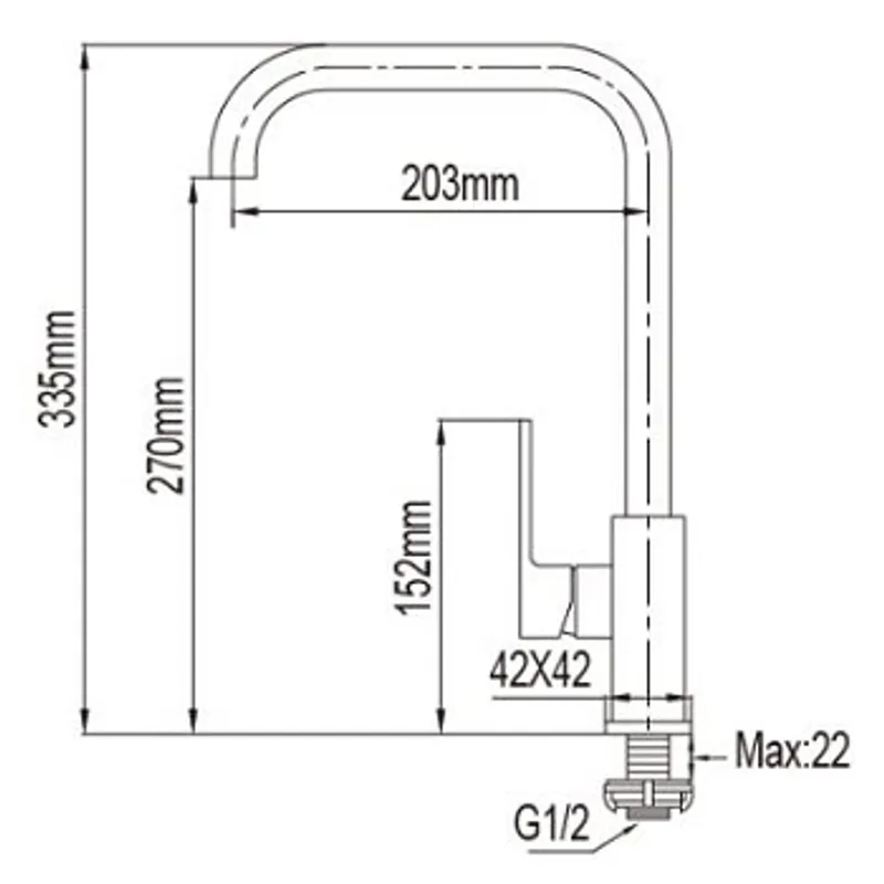 NTL 5003-C SS Sink Tap Brushed Nickel