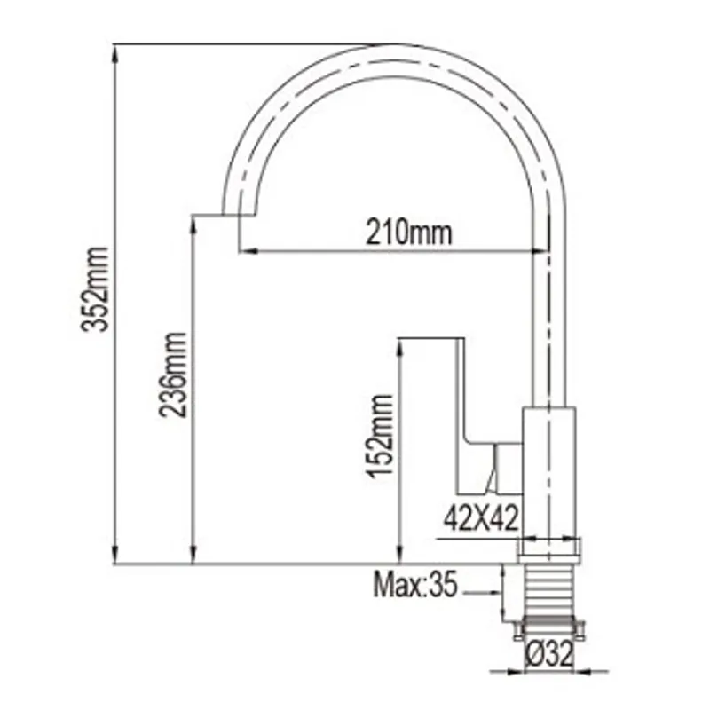 NTL 5003 Sink Mixer Brushed Nickel