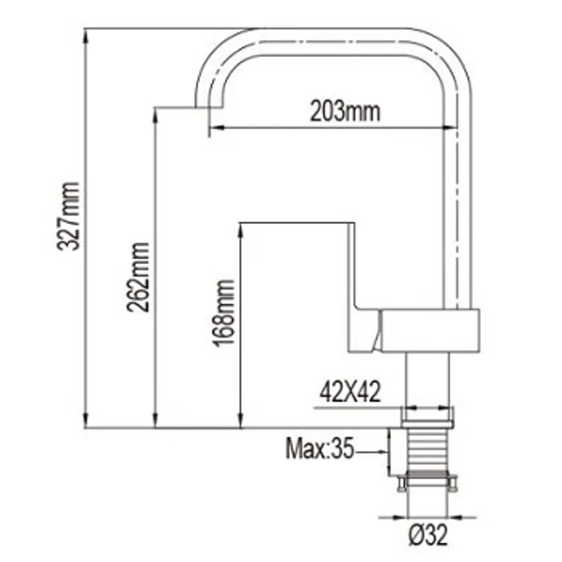 NTL 5003 SS Sink Mixer Brushed Nickel