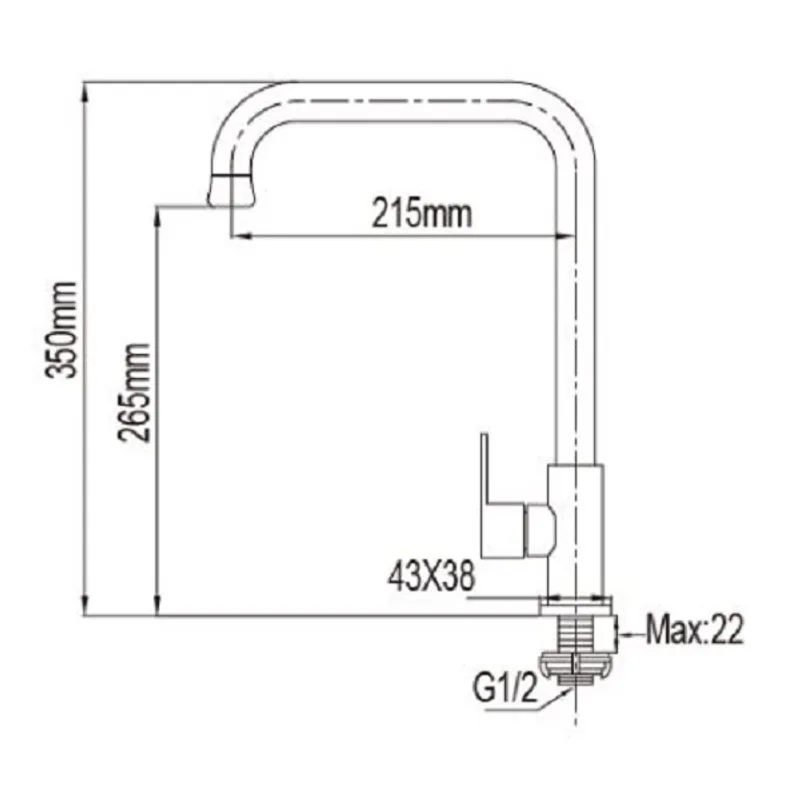 NTL-6029-C-SS Kitchen Sink Tap
