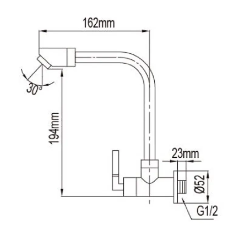 NTL-8014-C Wall Sink Tap