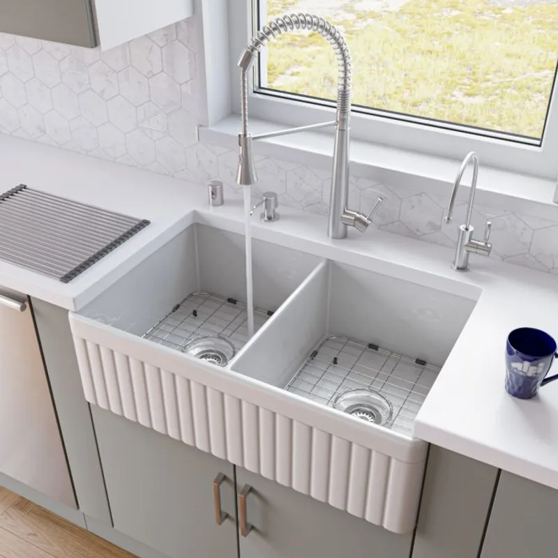 Perth Fluted Fireclay Sink
