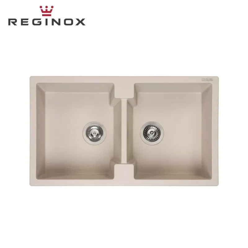Reginox Amsterdam 20 Granite Sink (Caffe Silvery)