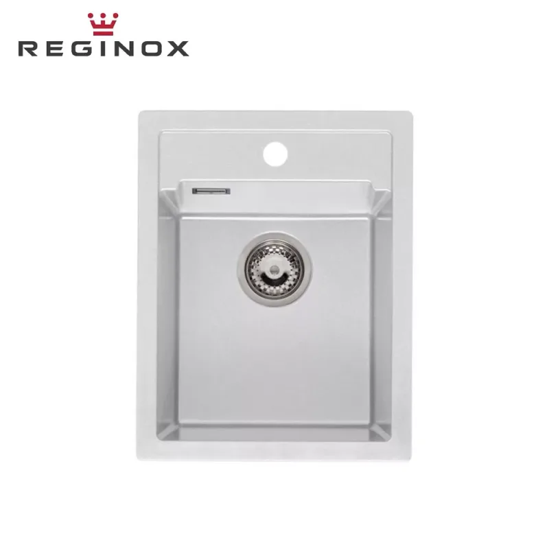 Reginox Amsterdam 34 Tapwing Granite Sink (Pure White)