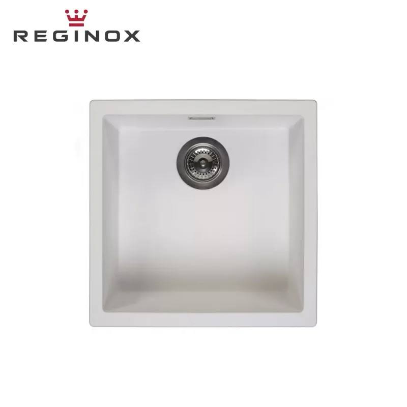Reginox Amsterdam 40 Granite Sink (Pure Black)