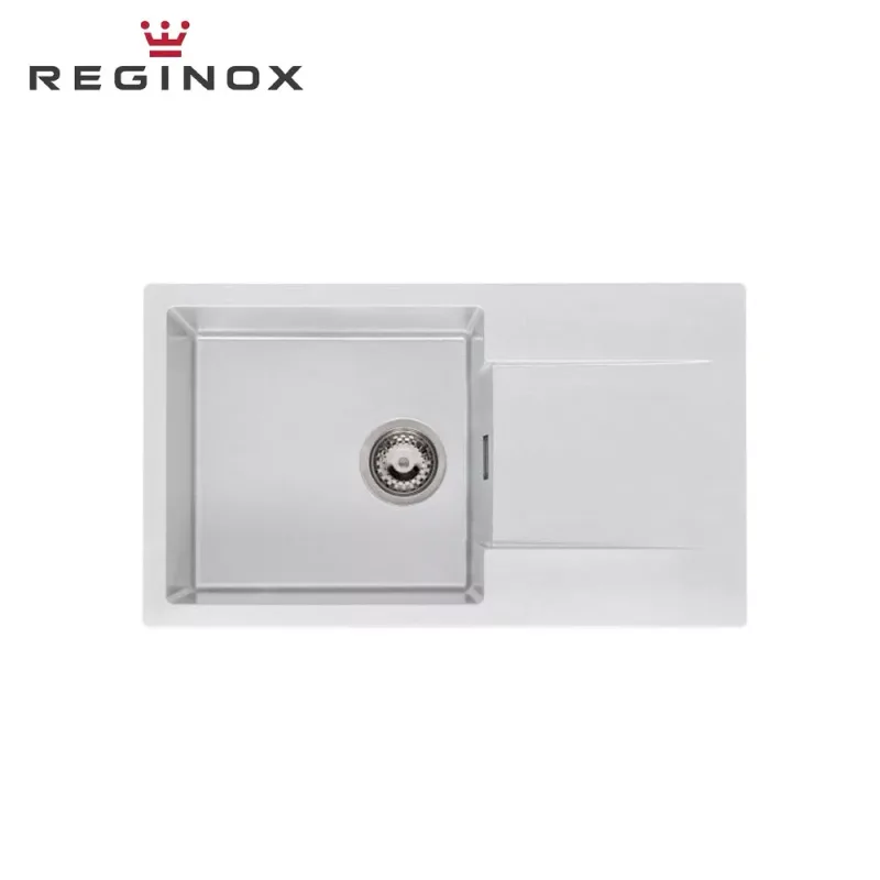 Reginox Amsterdam 43 Granite Sink (Pure White)