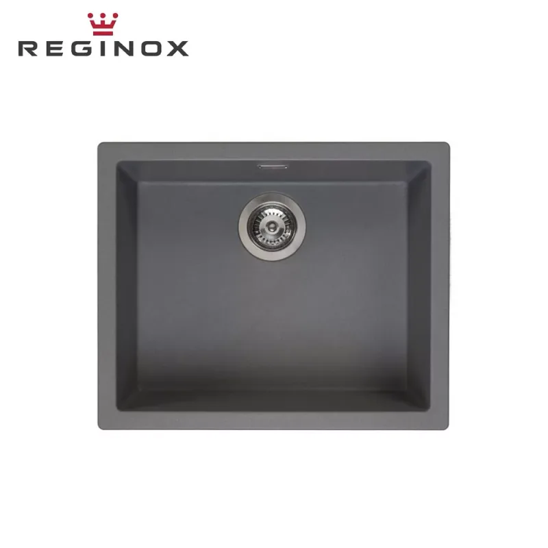 Reginox Amsterdam 50 Granite Sink (Grey Silvery)