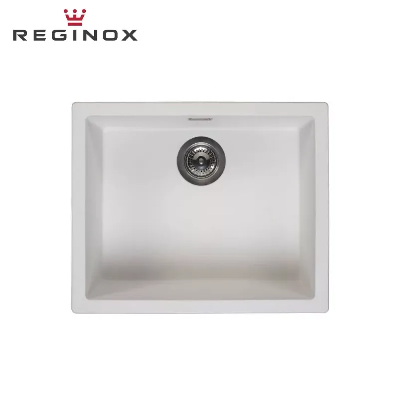 Reginox Amsterdam 50 Granite Sink (Pure Black)