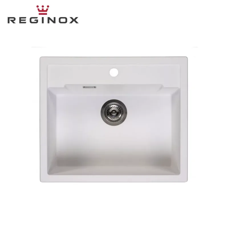 Reginox Amsterdam 54 Tapwing Granite Sink (Pure White)