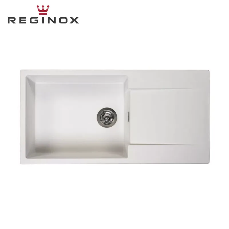 Reginox Amsterdam 540 Granite Sink (Pure White)