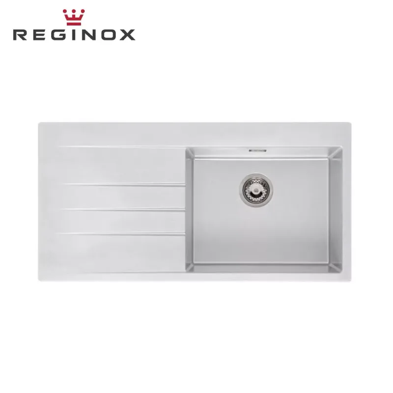 Reginox Breda 10-Right Granite Sink (Pure White)