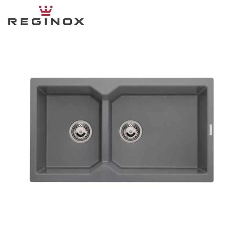 Reginox Breda 20 Granite Sink (Grey Silvery)