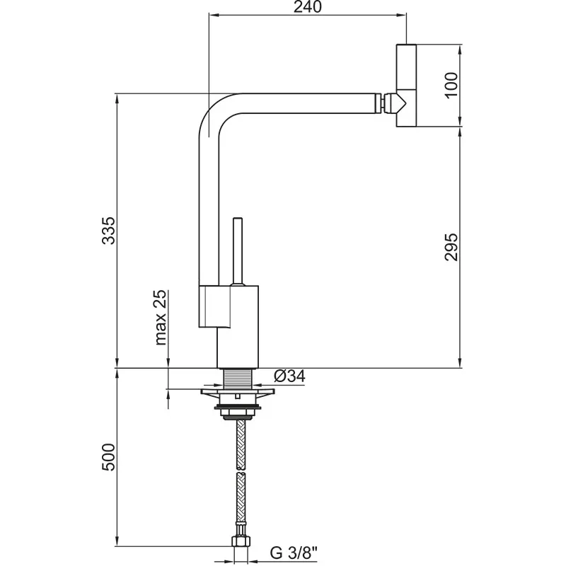 Reginox Elbe Kitchen Sink Mixer