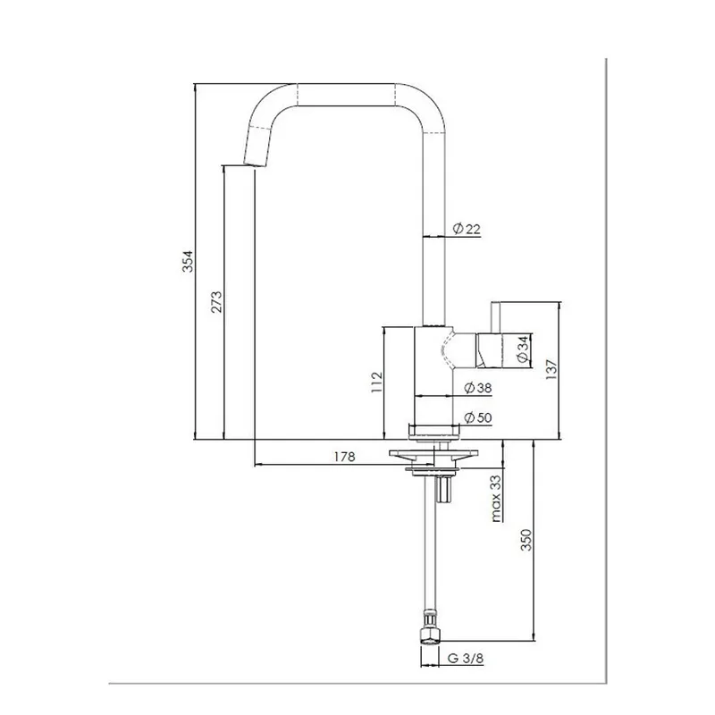 Reginox Leon Sink Mixer (Gold Flax)