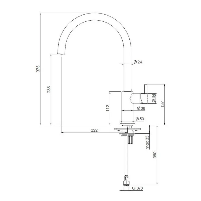 Reginox Levisa Sink Mixer