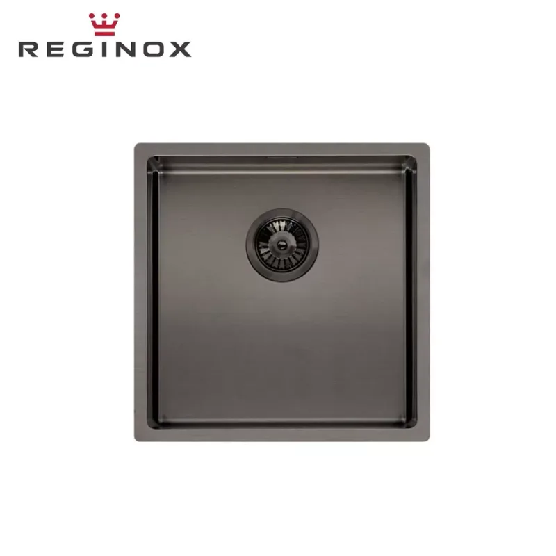 Reginox Miami 40x40 PVD Integrated Stainless Steel Sink (Gold)