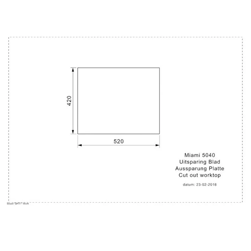 Reginox Miami 50x40 PVD Integrated Stainless Steel Sink (Copper)